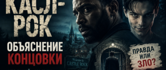 Касл-Рок — объяснение концовки сериала. Генри Дивер и загадочный Малыш на фоне мрачного города.
