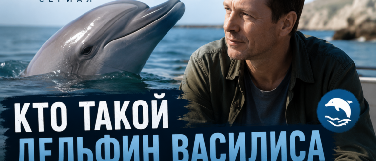 Кто такой дельфин Василиса в сериале «Дельфин» — Андрей Кораблёв рядом с дельфином