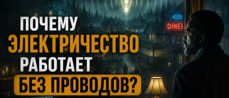 Почему в сериале «Извне» электричество работает без проводов — загадочный город ночью