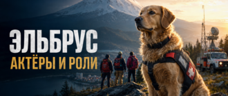 Актёры и роли сериала «Эльбрус» — пёс-спасатель и команда на фоне гор