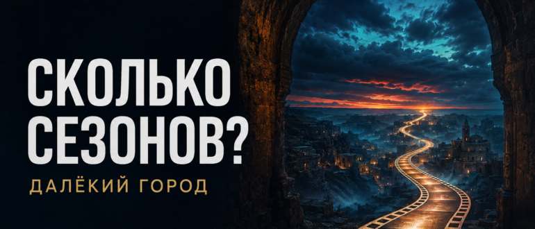 Кинолента ведёт через ночной каменный город — обложка статьи о количестве сезонов сериала «Далёкий город»