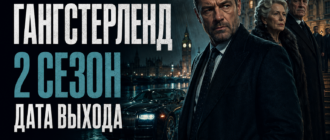Обложка статьи о дате выхода 2 сезона сериала «Гангстерленд» на фоне ночного Лондона